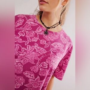 Free People Nina Printed Tee